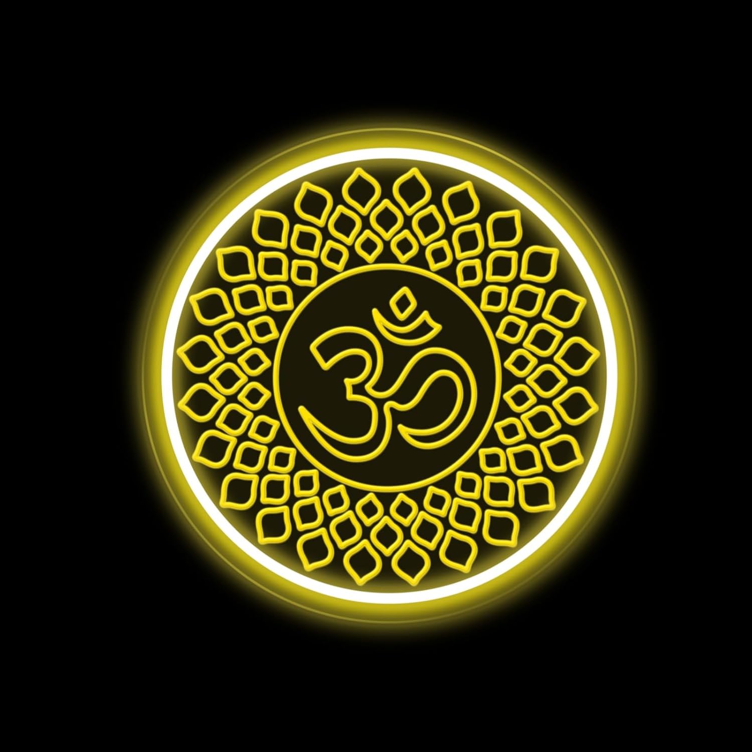 Pilates Yoga Gifts - Om Buddha Neon Sign USB Powered