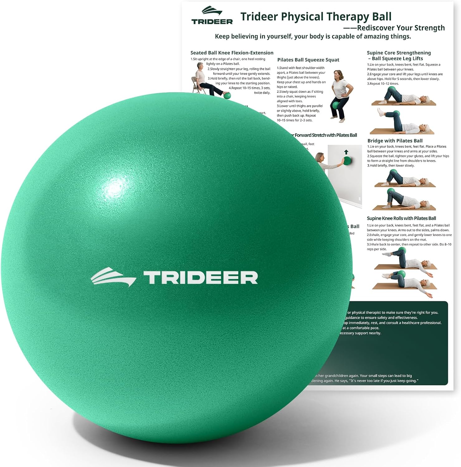 Pilates Yoga Core - Mini Exercise Ball 9 Inch for