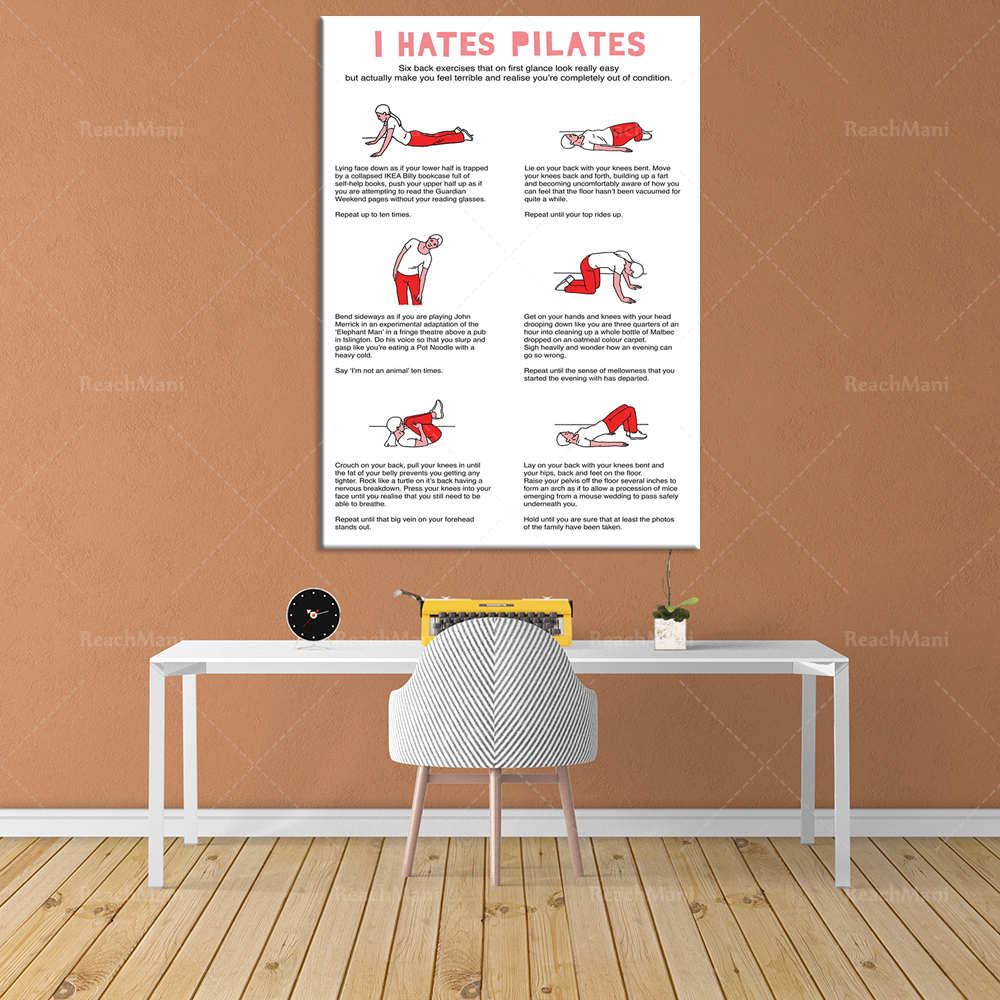 Pilates Yoga Room - Je déteste PILATES Serviette à tétine