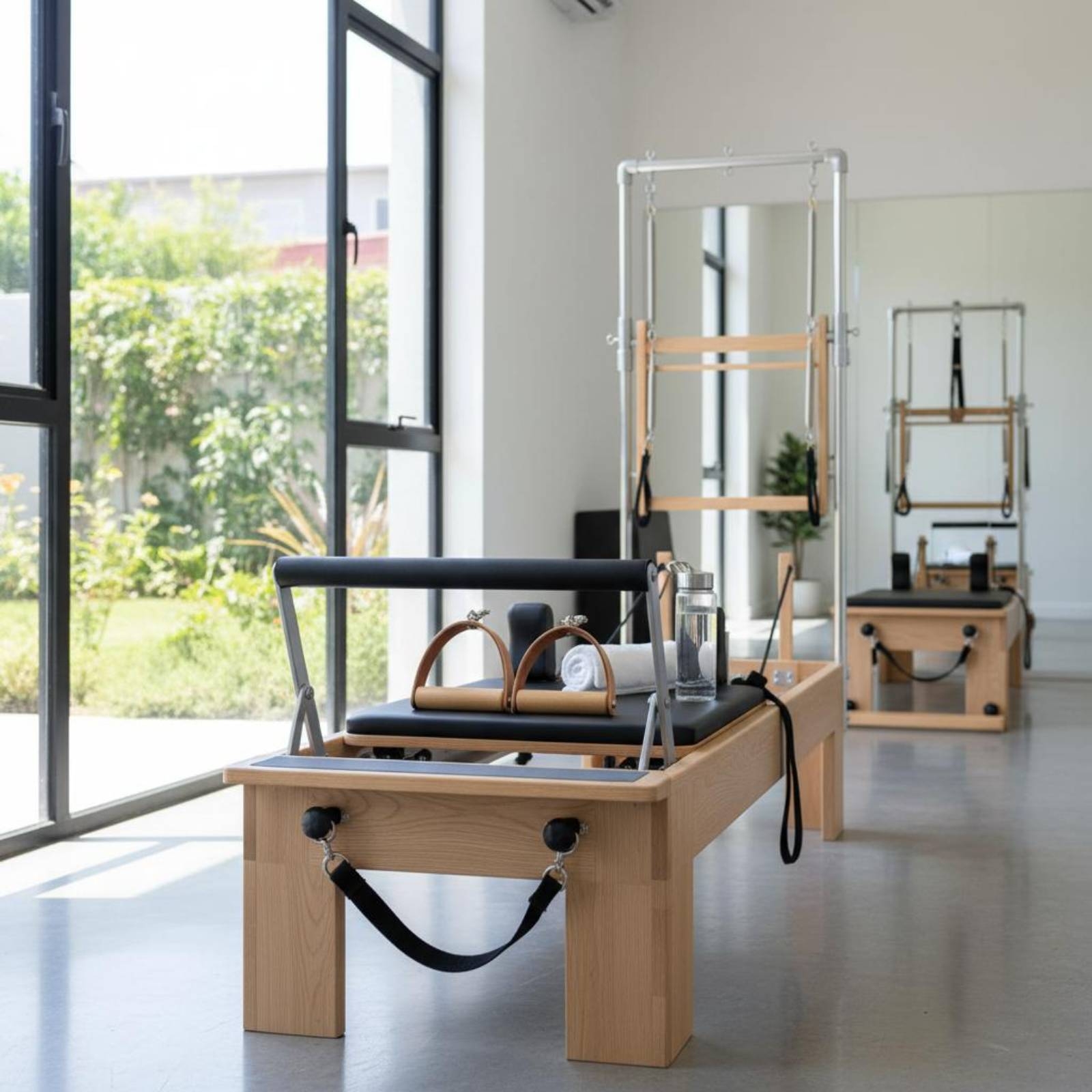 2 Pieces Leather Wood Handles  - Pilates & Yoga Unleashed International Academy ulasan dan harga
