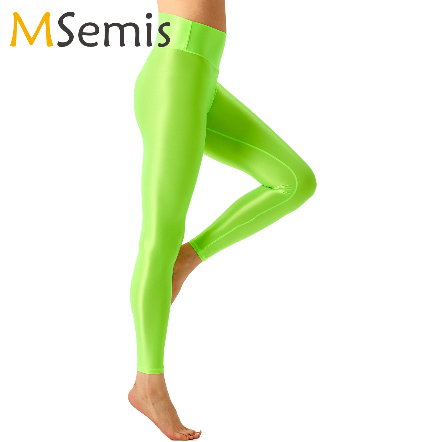 Women Glossy Ballet Leggings E - Pilates In Yoga Pants ulasan dan harga
