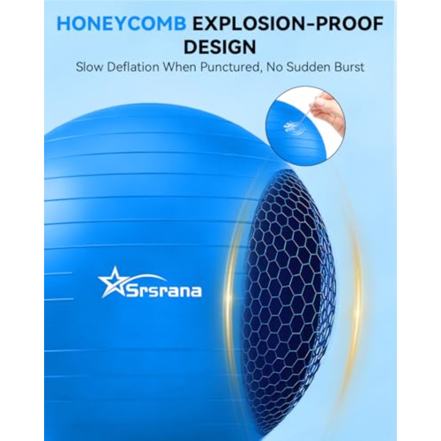 Exercise Ball - Anti-Burst Yog - Pilates Yoga Core ulasan dan harga