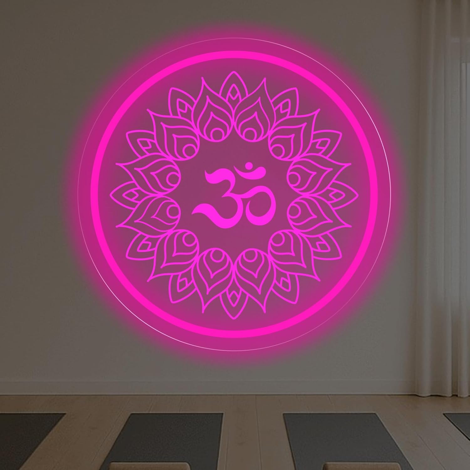 Om Mandala Neon Sign USB Power - Pilates Yoga Room ulasan dan harga