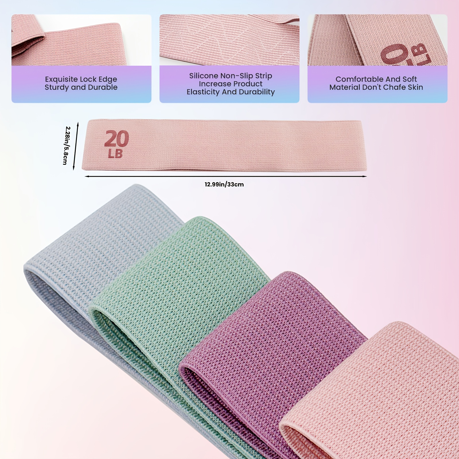 1Pc/4Pcs Fitness Resistance Ba - Pilates Yoga Room ulasan dan harga