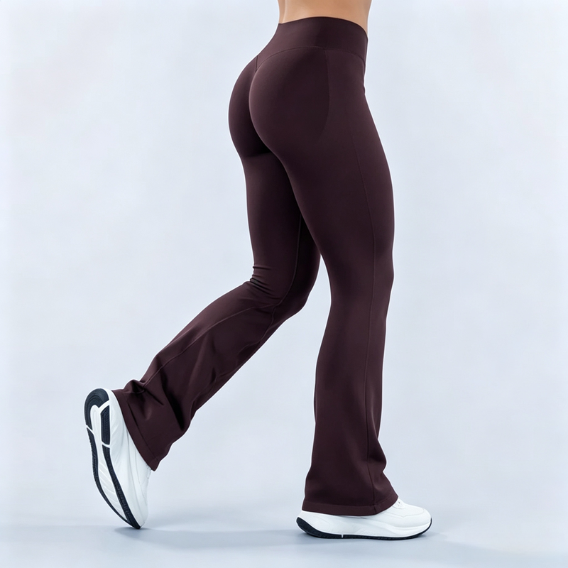 Gym Flared Leggings Seamless Q - Pilates In Yoga Pants ulasan dan harga