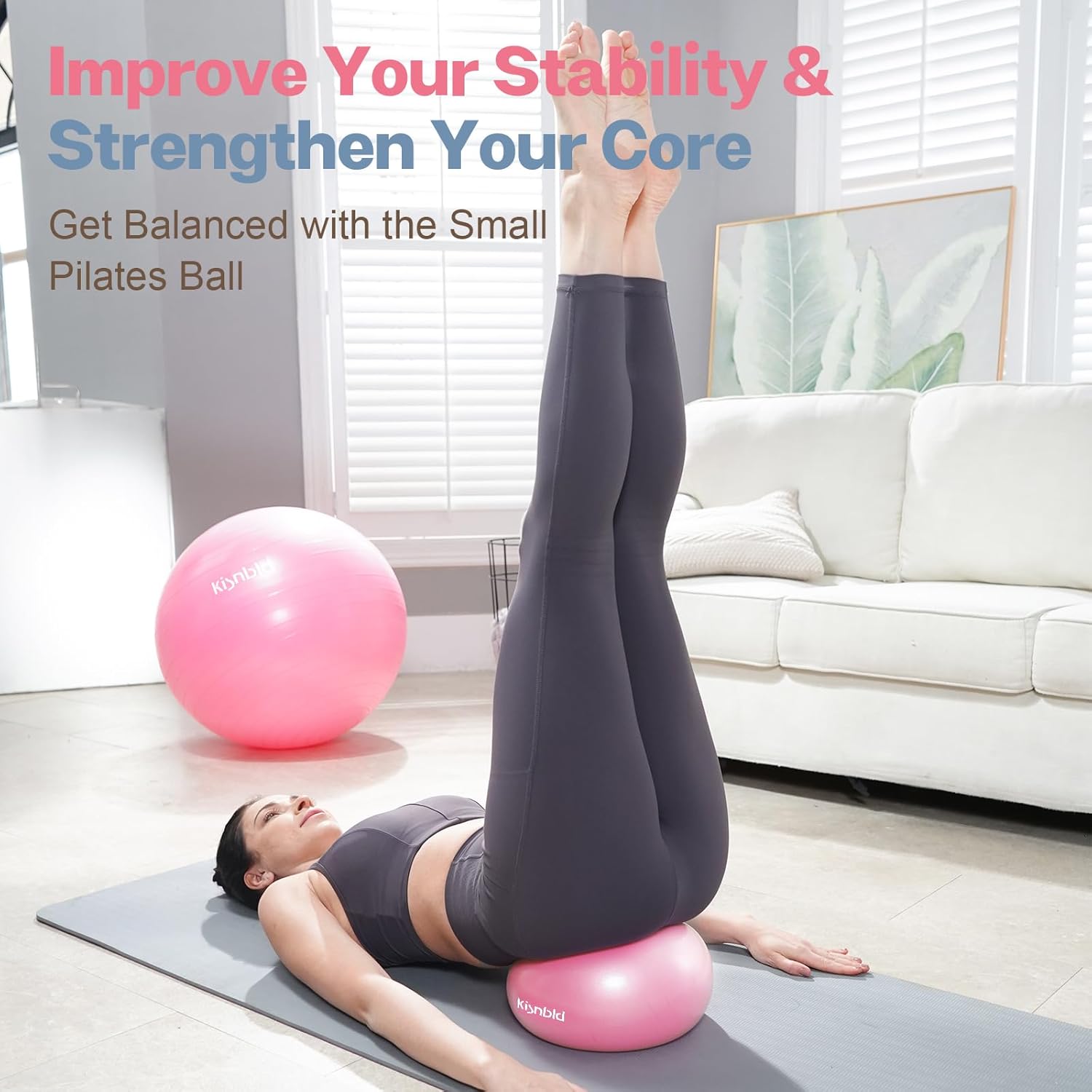 9 Inch Mini Pilates Ball, Anti - Pilates Yoga Core ulasan dan harga