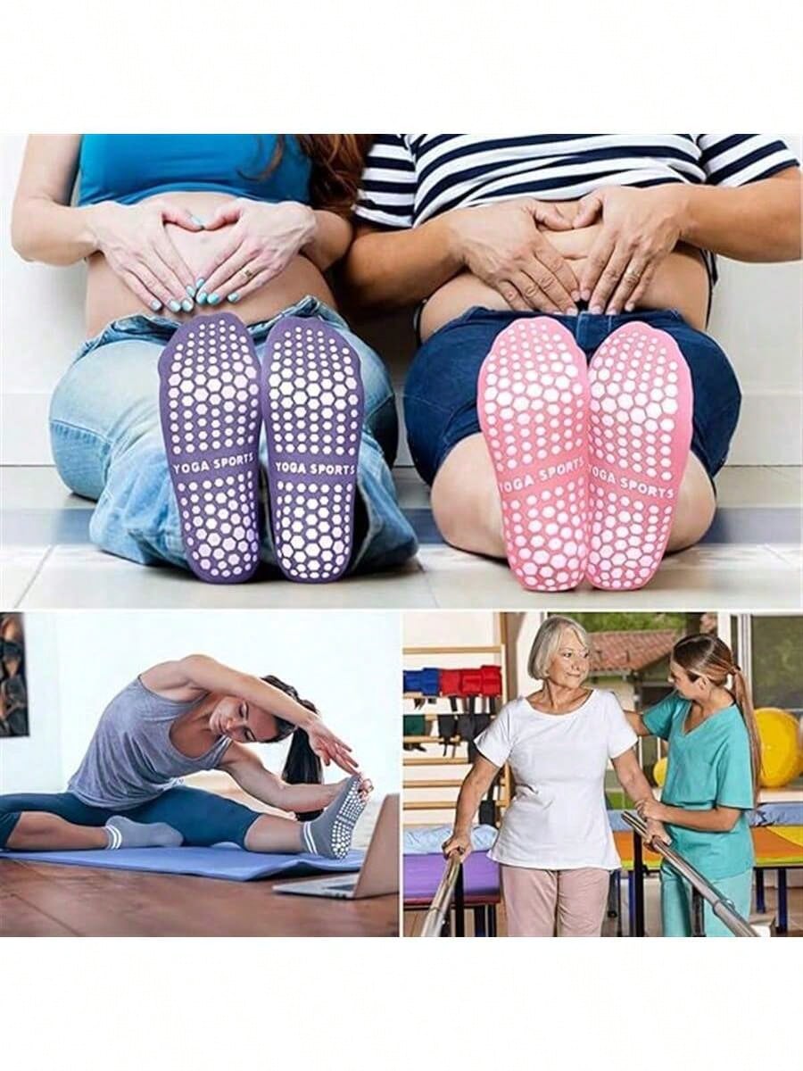 5 Pairs Women Double Stripe No - Yoga Pilates Yoga ulasan dan harga
