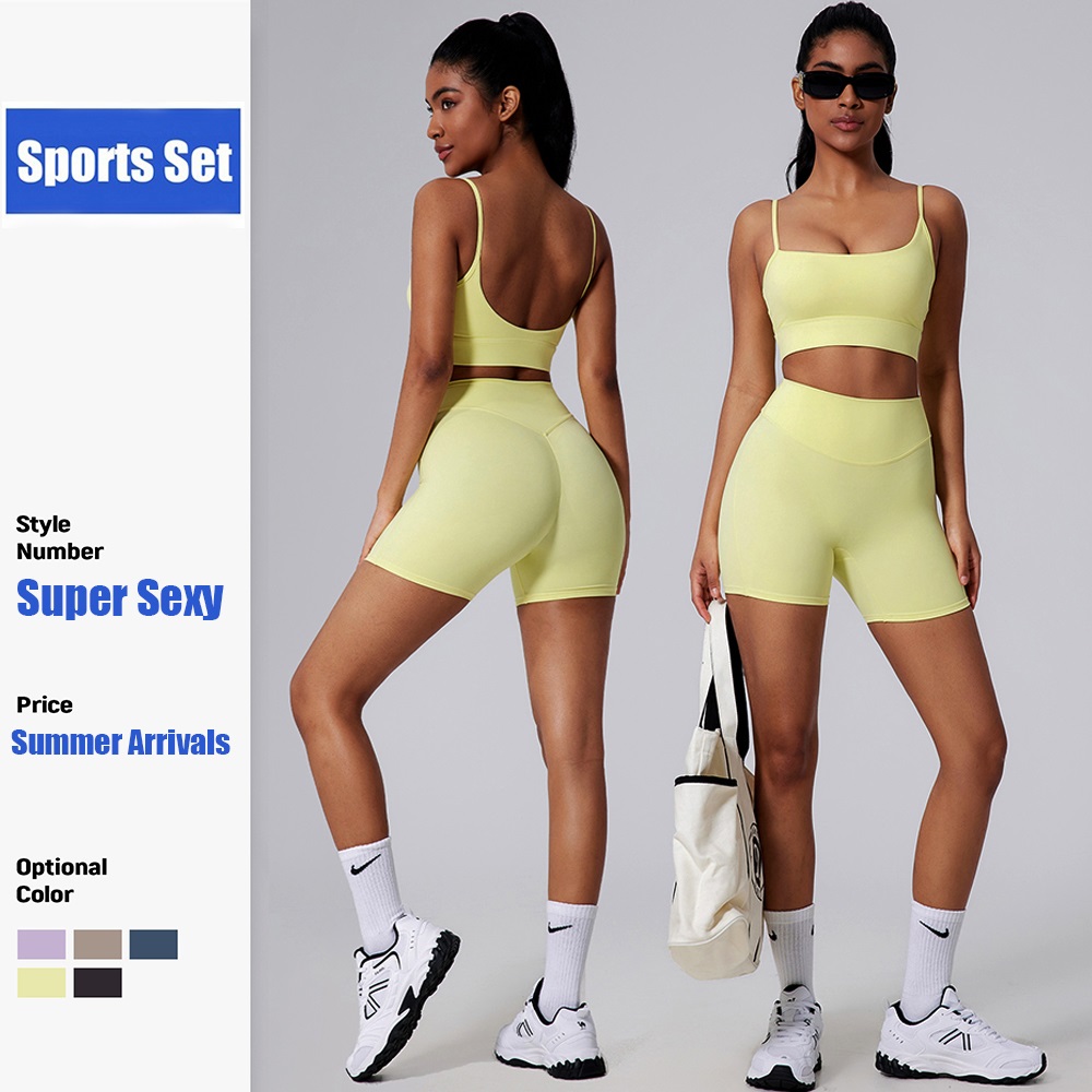 Cloud Hide Yellow Yoga Suit Gy - Pilates In Yoga Pants ulasan dan harga