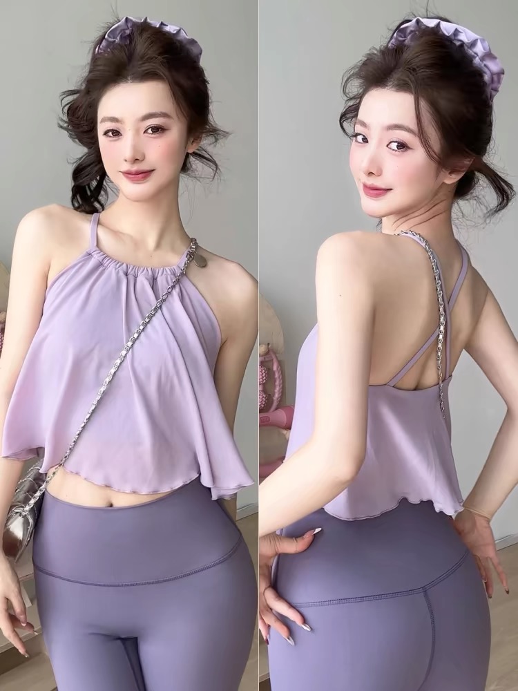 Cloud-sensing Mesh Small Suspe - Pilates Yoga Clothes ulasan dan harga