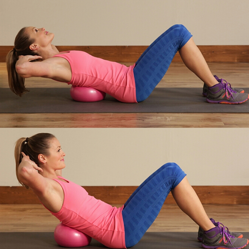 New 25cm Yoga Ball Exercise Gy - Pilates Yoga Core ulasan dan harga