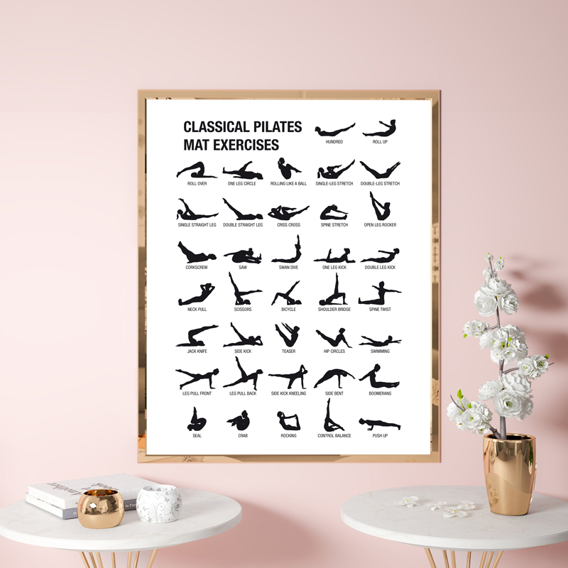 Frameless Pilates Workout Char - Yoga Pilates Yoga ulasan dan harga