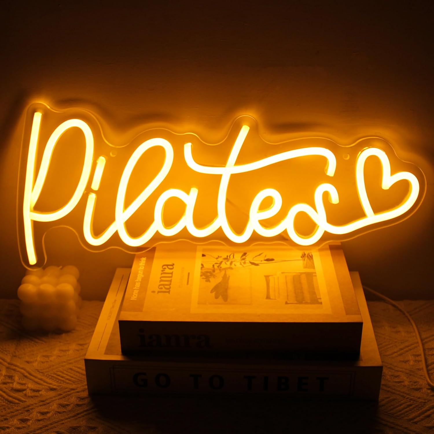 Pilates Neon Signs for Wall De - Pilates Yoga Room ulasan dan harga