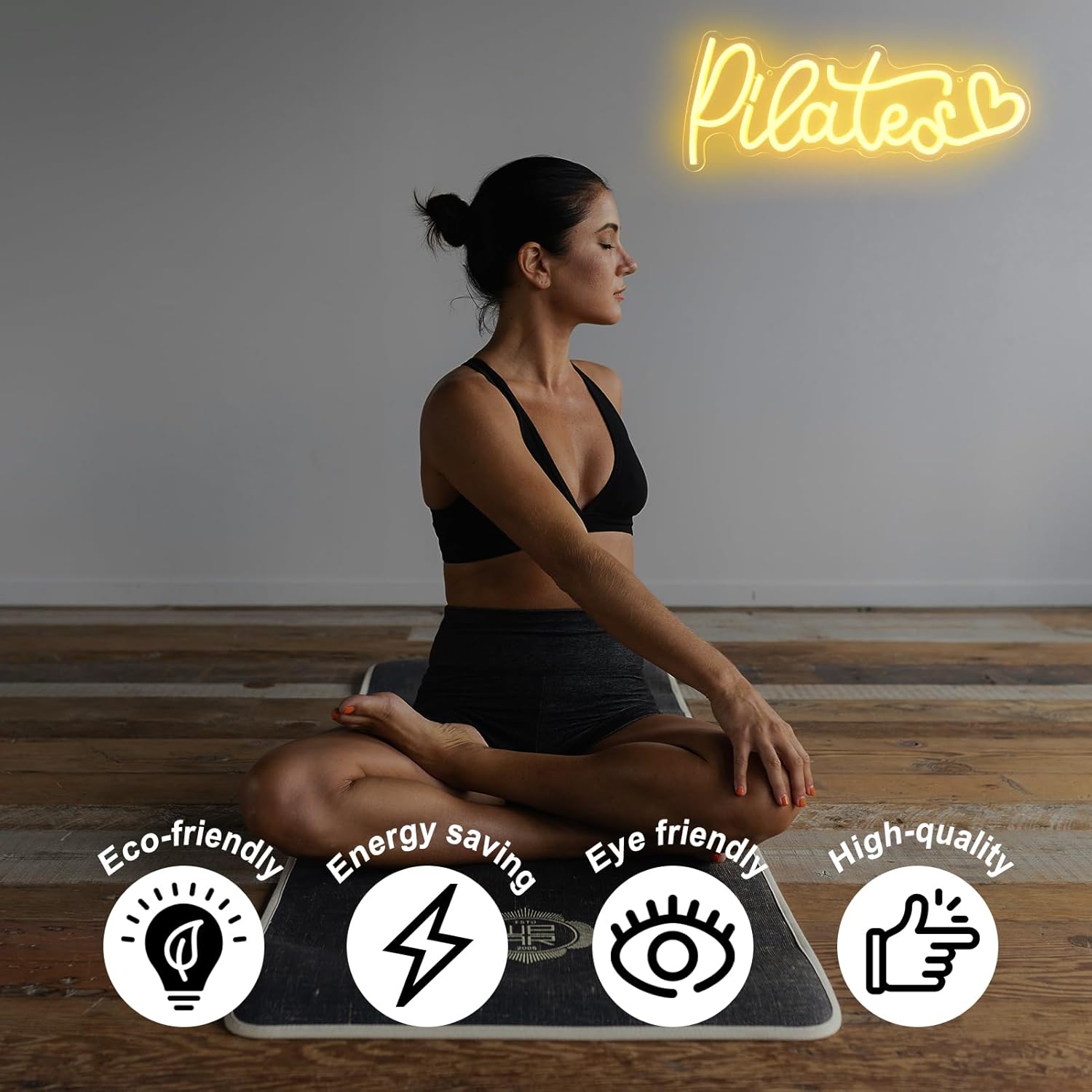 Pilates Neon Signs for Wall De - Pilates Yoga Room ulasan dan harga