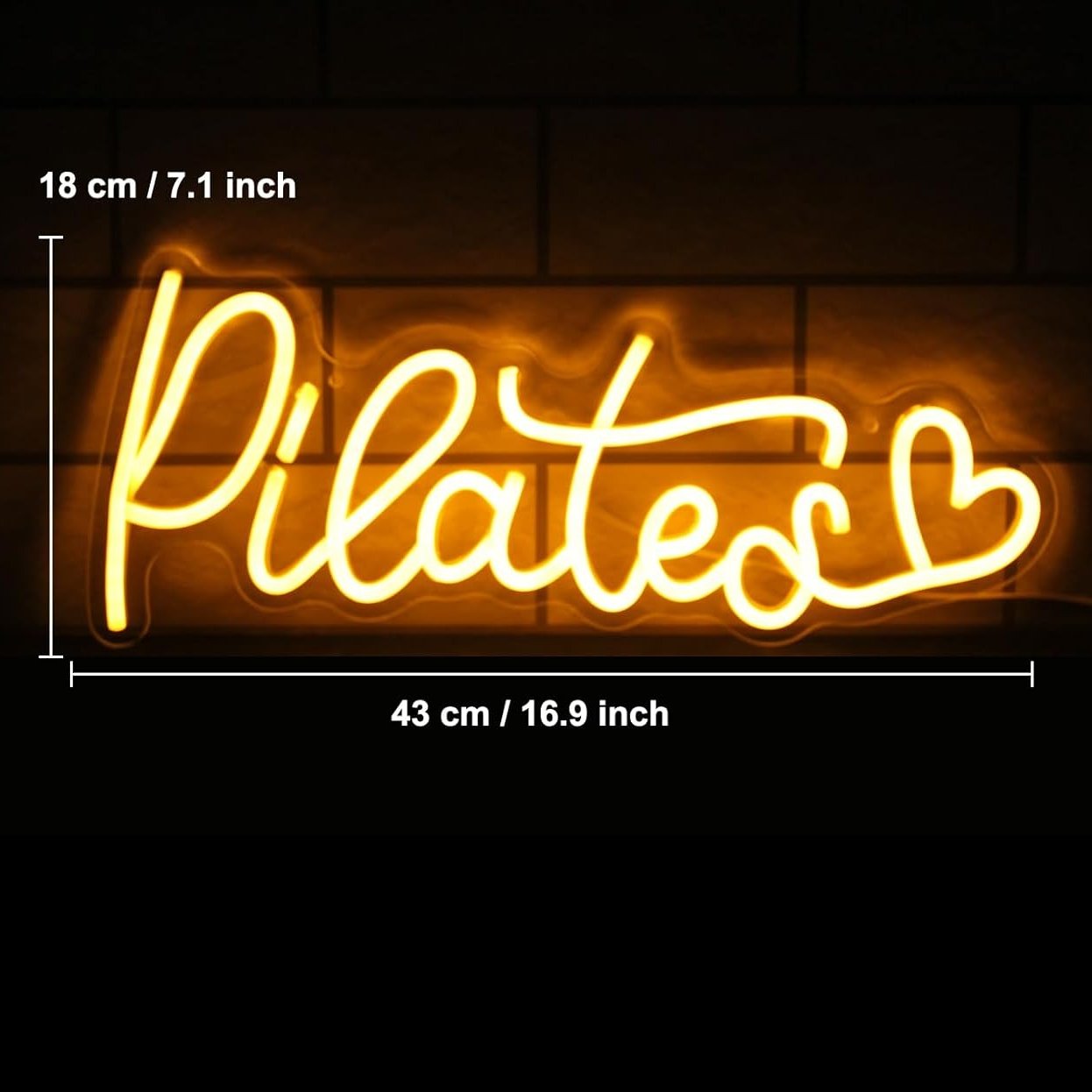 Pilates Neon Signs for Wall De - Pilates Yoga Room ulasan dan harga