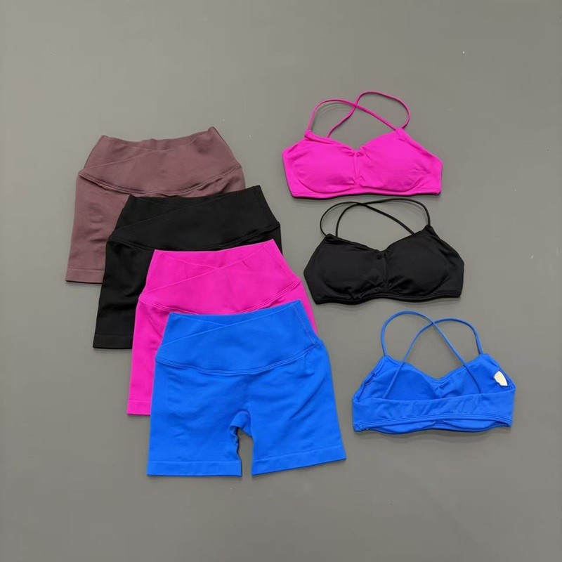 2PCS Woman Gym Vision Sets Cro - Pilates Yoga Clothes ulasan dan harga