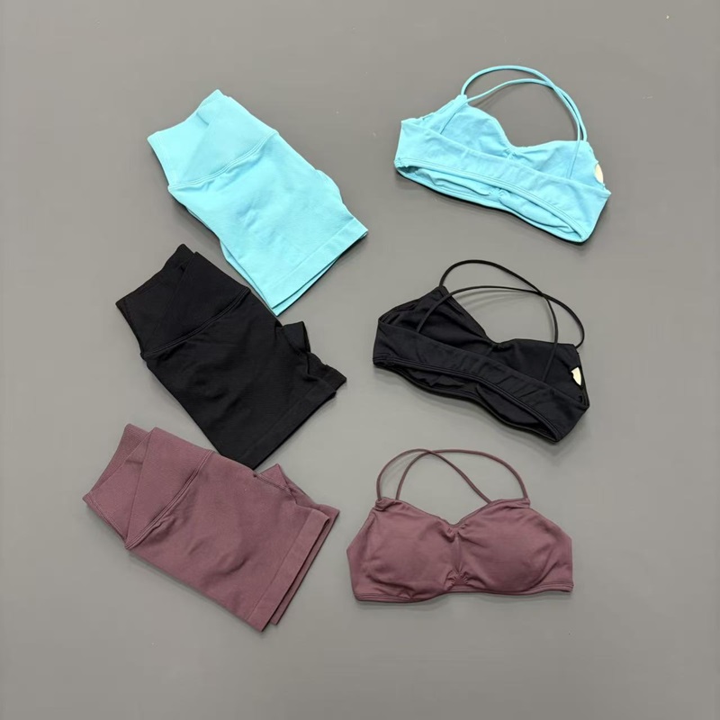 2PCS Woman Gym Vision Sets Cro - Pilates Yoga Clothes ulasan dan harga