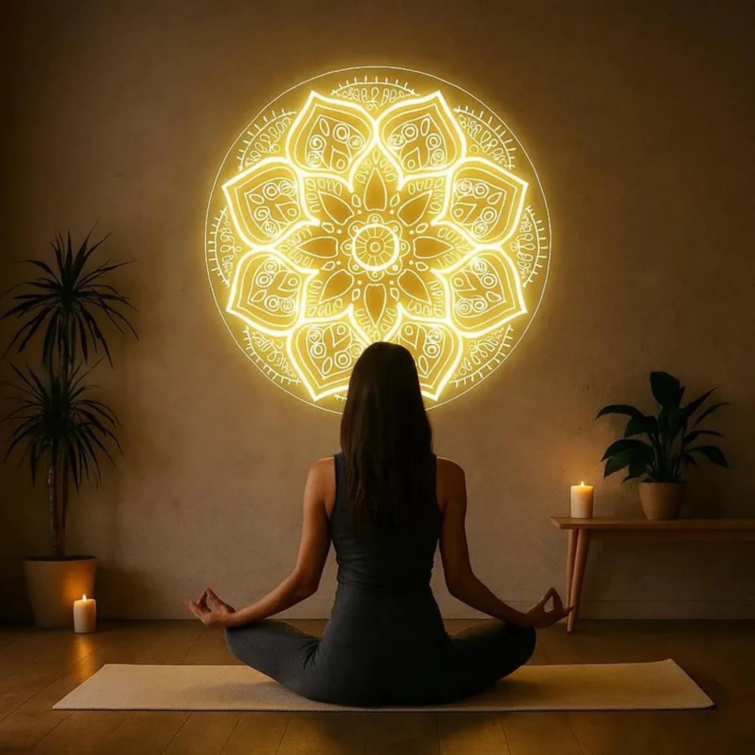 Mandala Neon Sign USB Powered  - Pilates Yoga Room ulasan dan harga