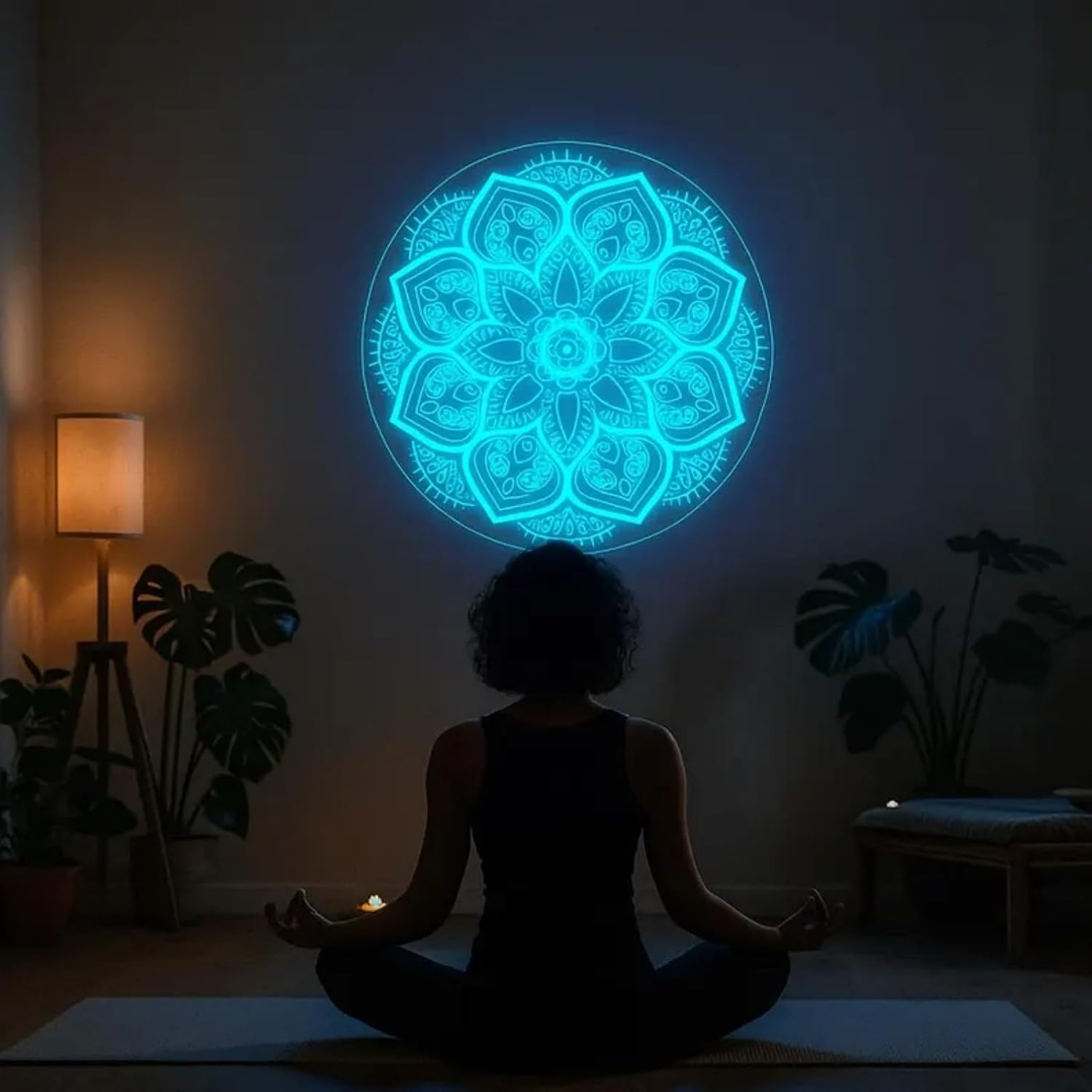 Mandala Neon Sign USB Powered  - Pilates Yoga Room ulasan dan harga