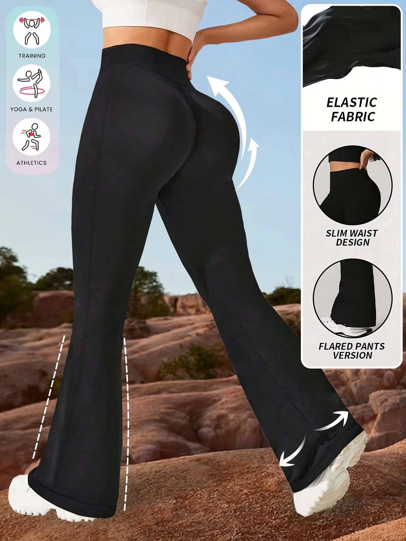 Womens Yoga Pants Flared Leggi - Pilates In Yoga Pants ulasan dan harga