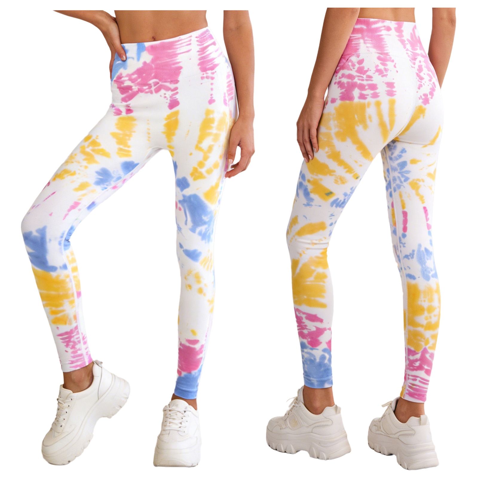 Womens Tie-Dyed Stretchy Gym Y - Pilates In Yoga Pants ulasan dan harga