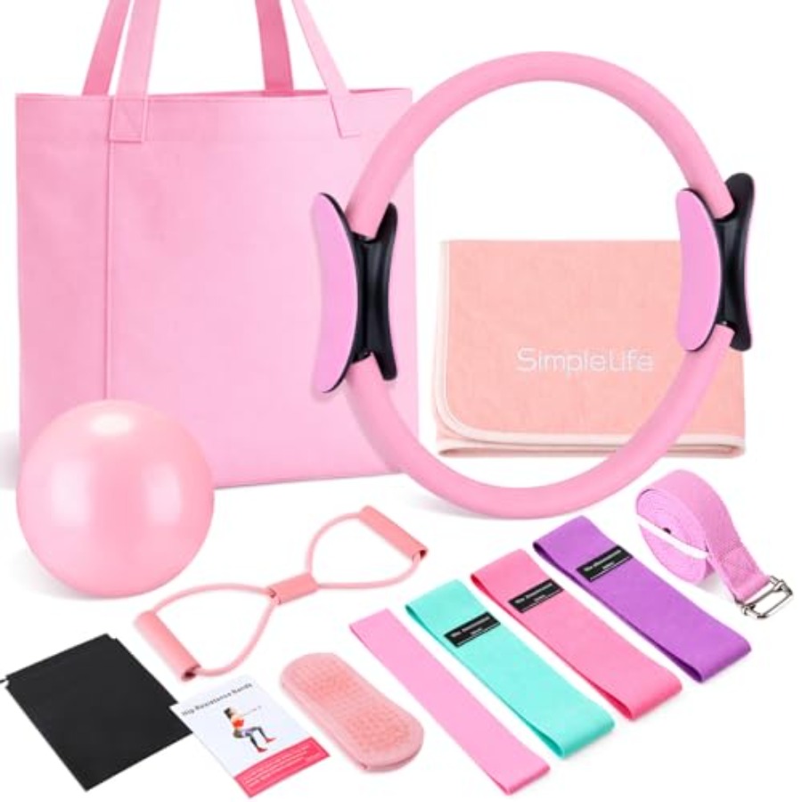 11 Pcs Pink Yoga Accessories S - Pilates Yoga Gifts ulasan dan harga