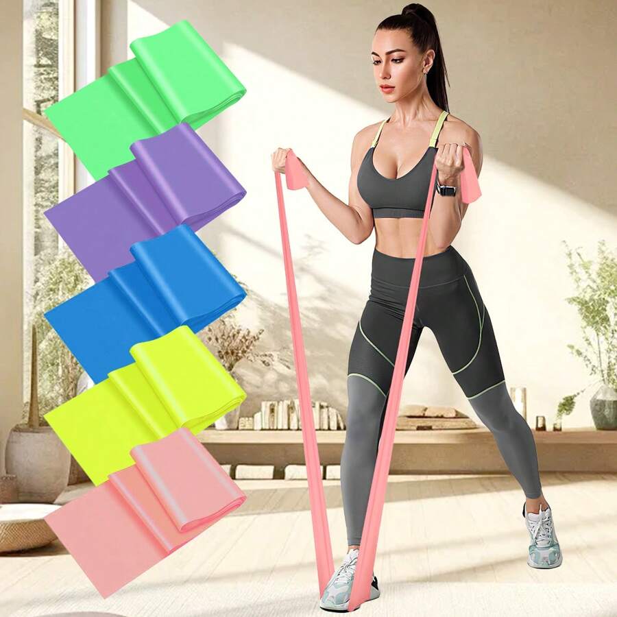 3pcs Resistance Bands Set, Pow - Pilates Yoga Difference ulasan dan harga