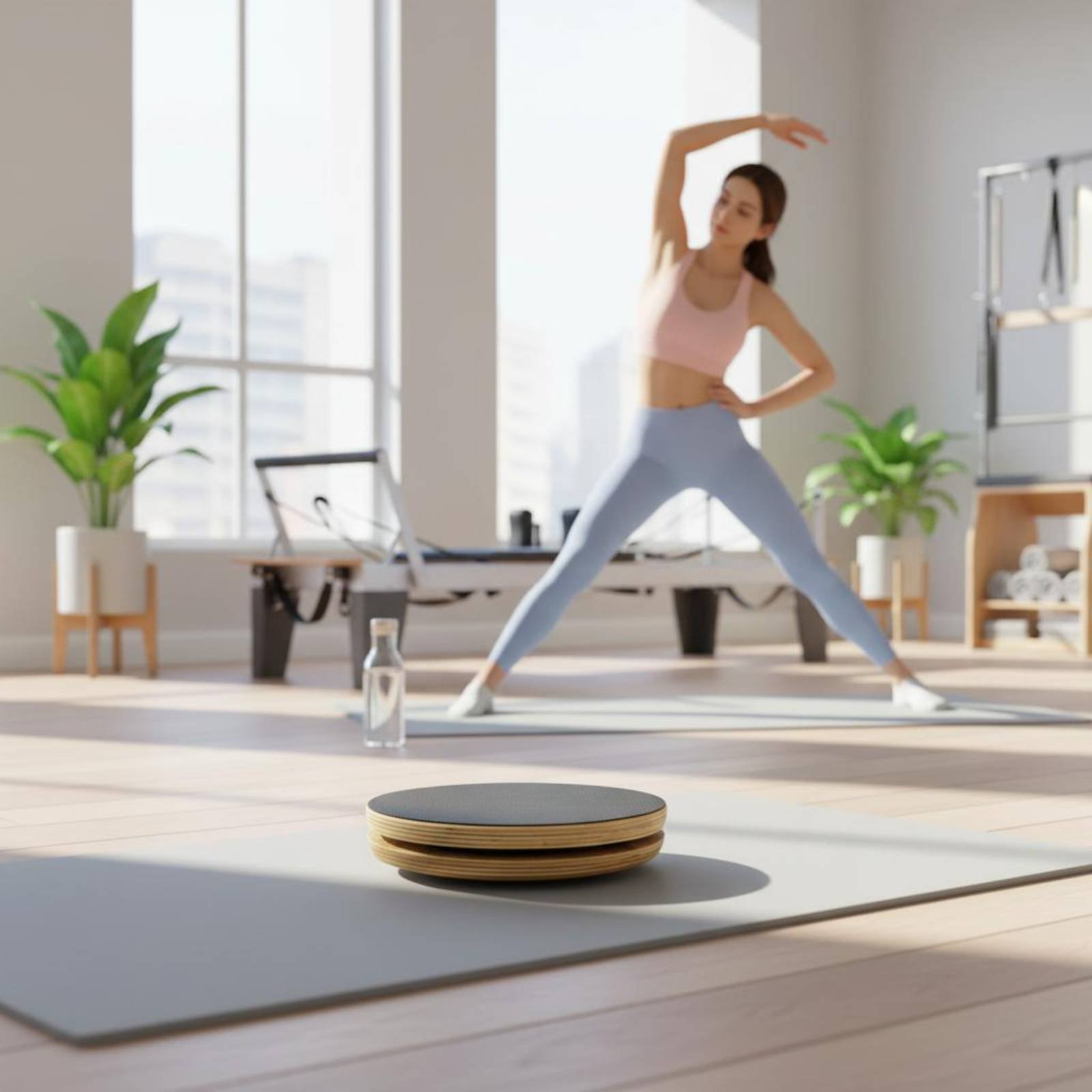 2 Pieces Wooden Pilates Disc S - Pilates & Yoga Unleashed International Academy ulasan dan harga