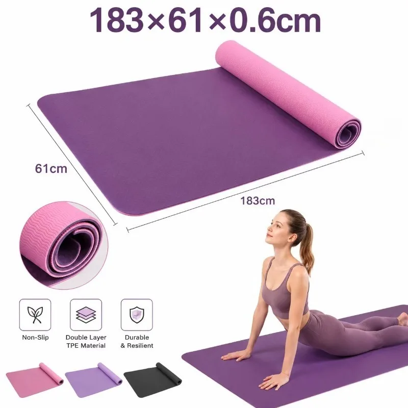 Yoga Mats Anti-slip Sport Fitn - Yoga Pilates Yoga ulasan dan harga